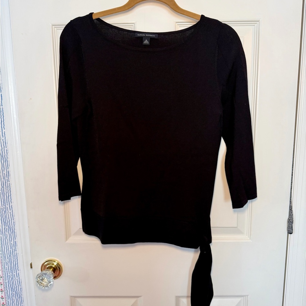 Banana Republic Black Long Sleeve Top